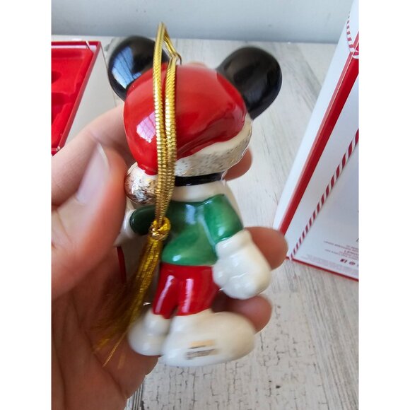 Lenox 2020 let It Snow Mickey sled porcelain ornament new Xmas tree 889975 - Picture 9 of 10